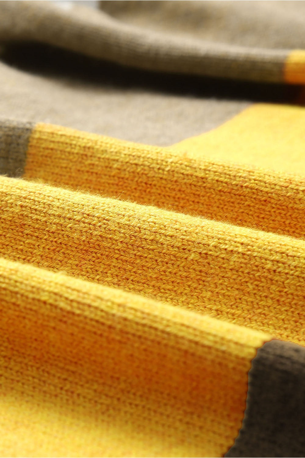 Open Front Color Block Cardigan Fitggins