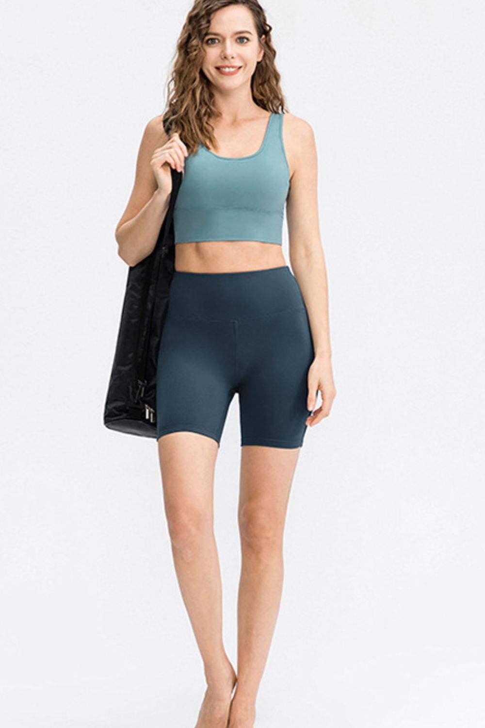 Wide Waistband Sports Shorts Fitggins