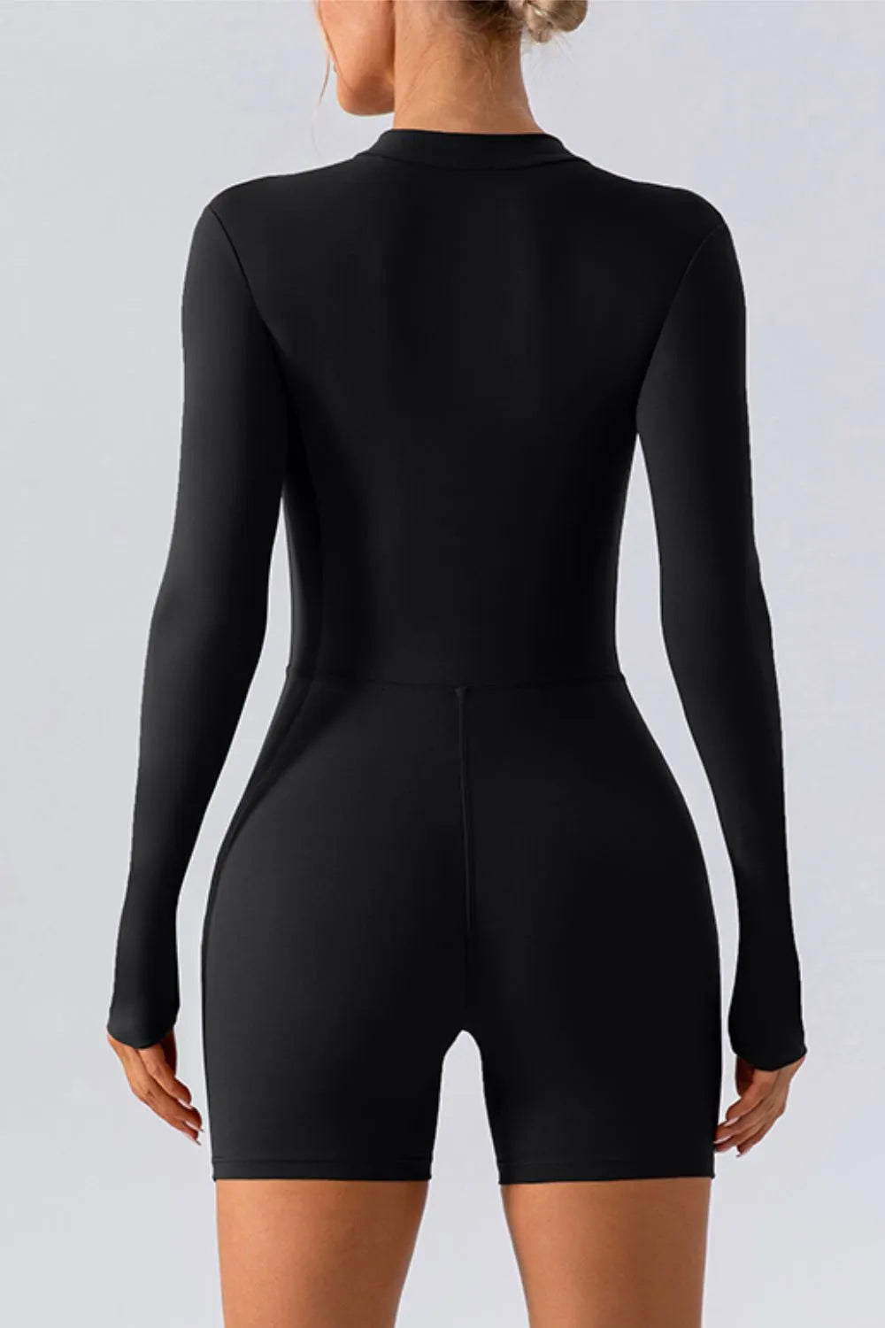 Half Zip Long Sleeve Active Romper Fitggins