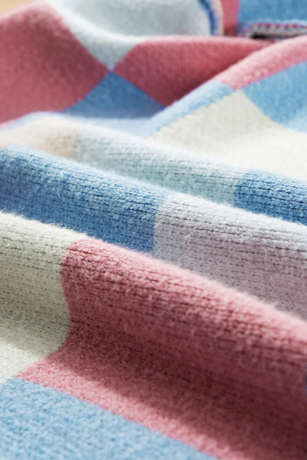 Color Block Open Front Long Sleeve Cardigan Fitggins