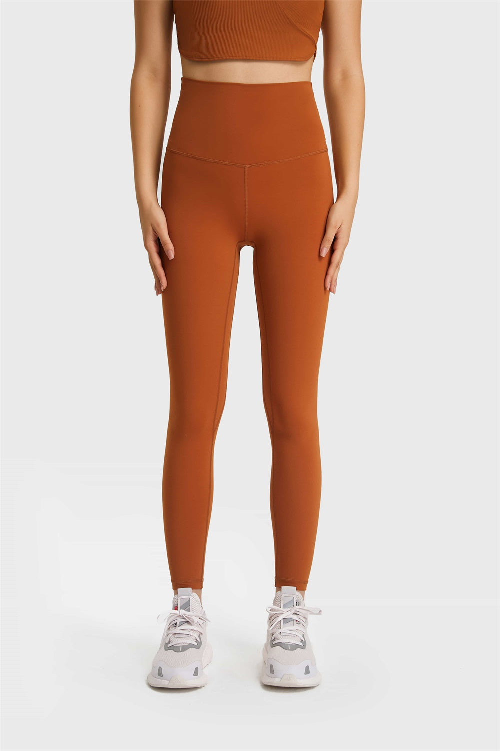 Millennia Ultra Soft High Waist Leggings Brown Fitggins