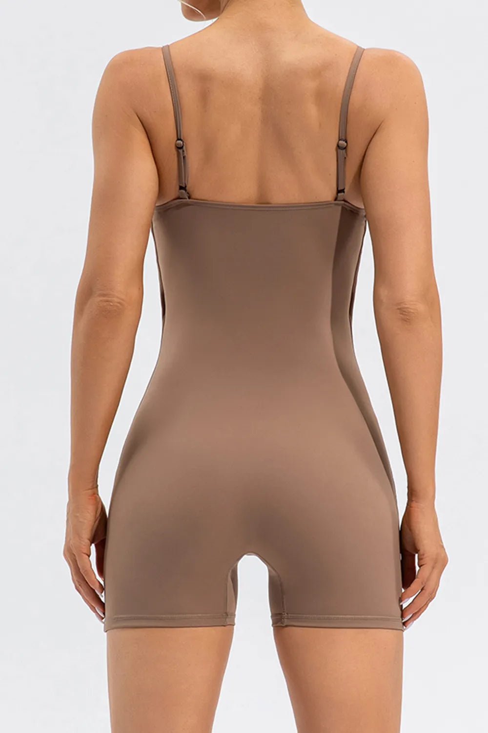 Spaghetti Strap Round Neck Romper Fitggins