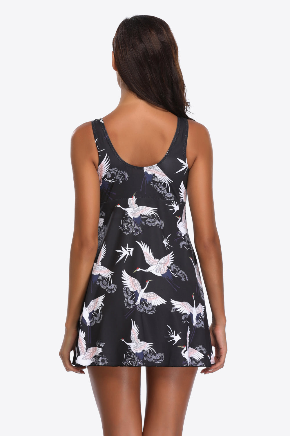 Full Size Animal Print Swim Dress - Swimwear One-Pieces - FITGGINS