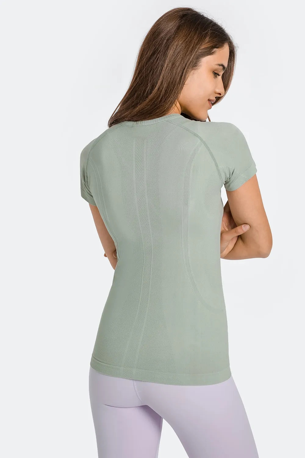 Millennia Round Neck Short Sleeve Active T-Shirt Fitggins