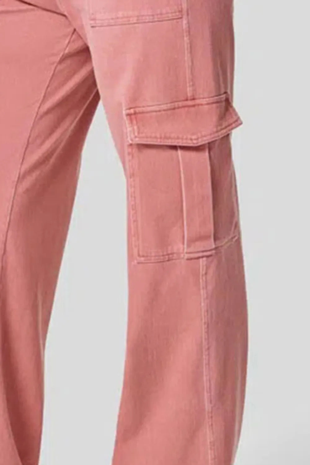 High Waist Straight Leg Cargo Jeans Fitggins
