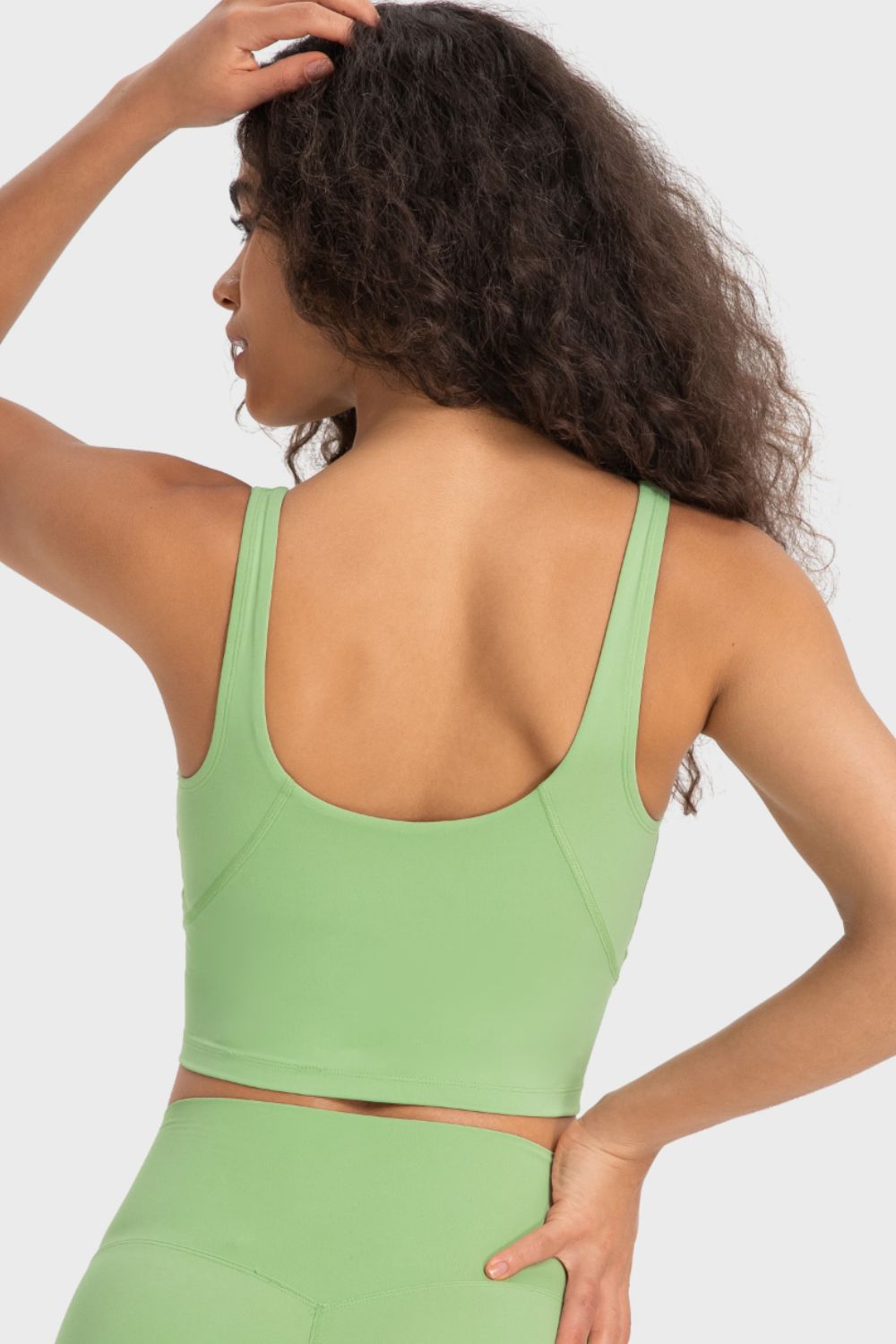 Millennia Deep V-Neck Crop Sports Bra Fitggins