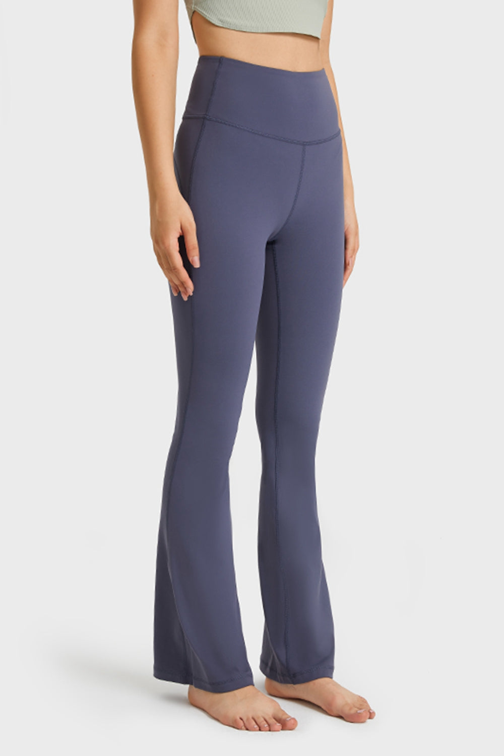 Millennia Elastic Waist Flare Yoga Pants Fitggins