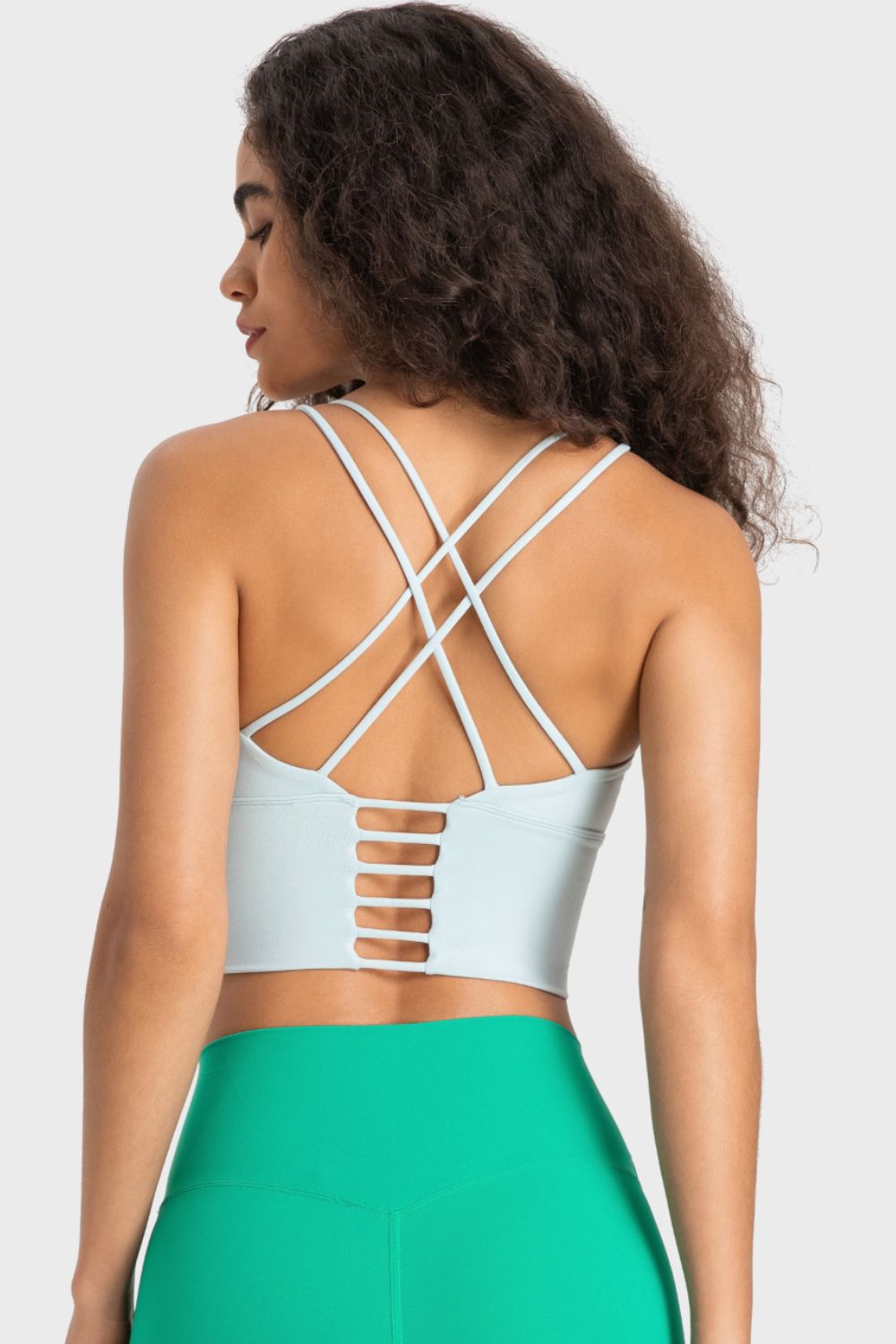 Millennia Crisscross Back Ladder Detail Sports Bra Fitggins