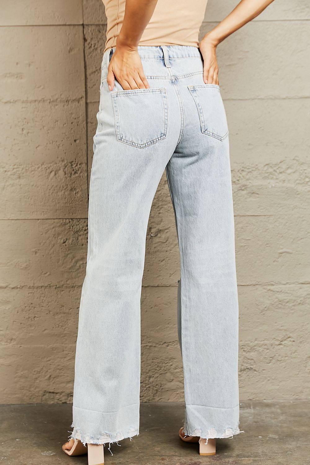 BAYEAS High Waist Flare Jeans - Jeans - FITGGINS