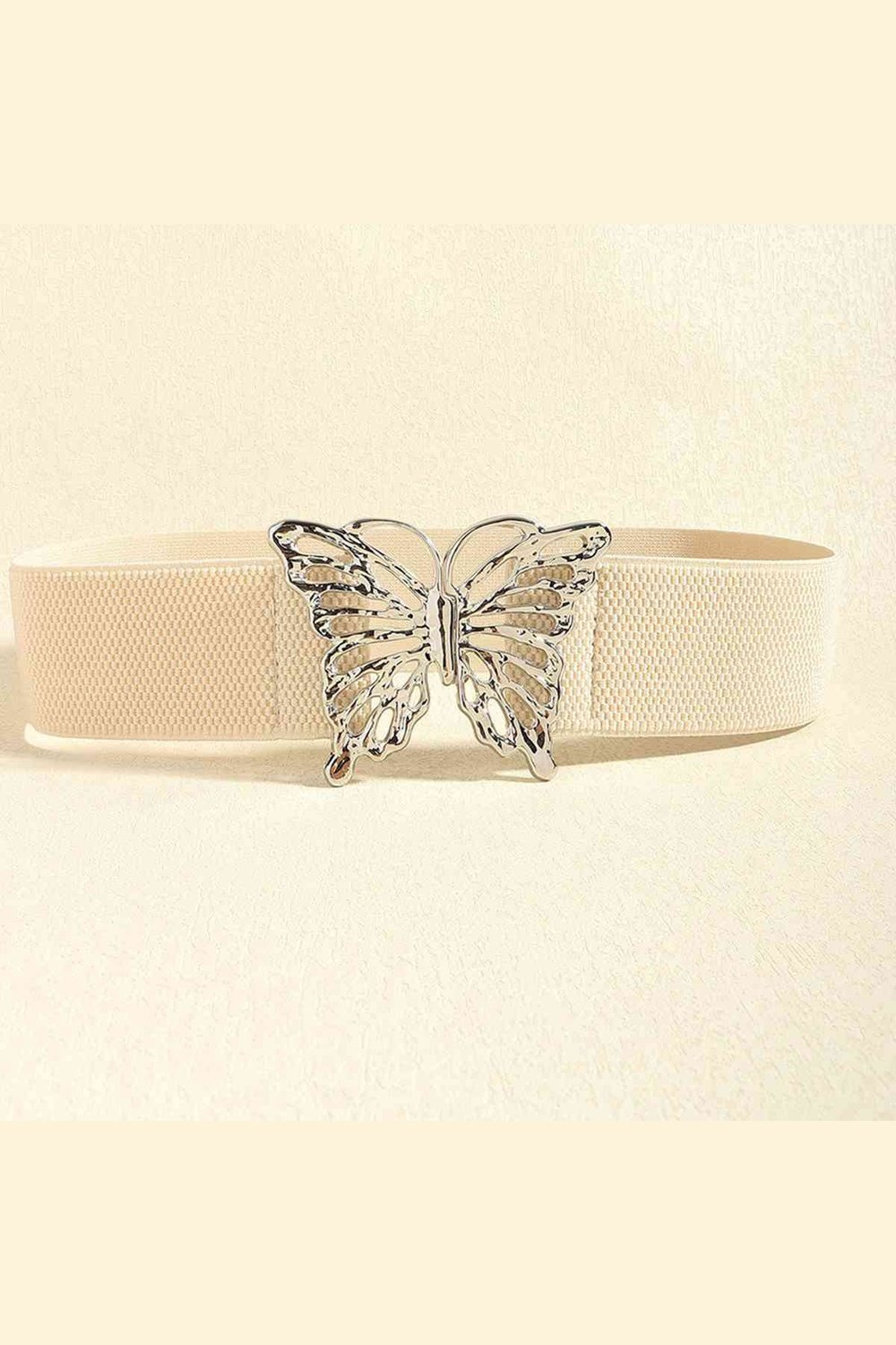 Butterfly Alloy Buckle Elastic Belt - Belt - FITGGINS