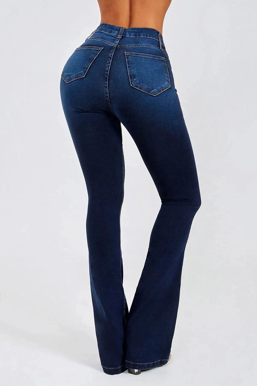Button Fly Long Jeans - Jeans - FITGGINS