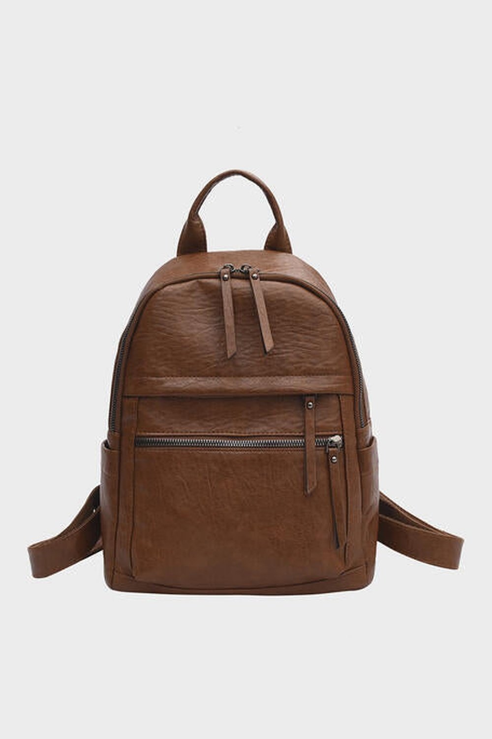 PU Leather Backpack - Handbag - FITGGINS