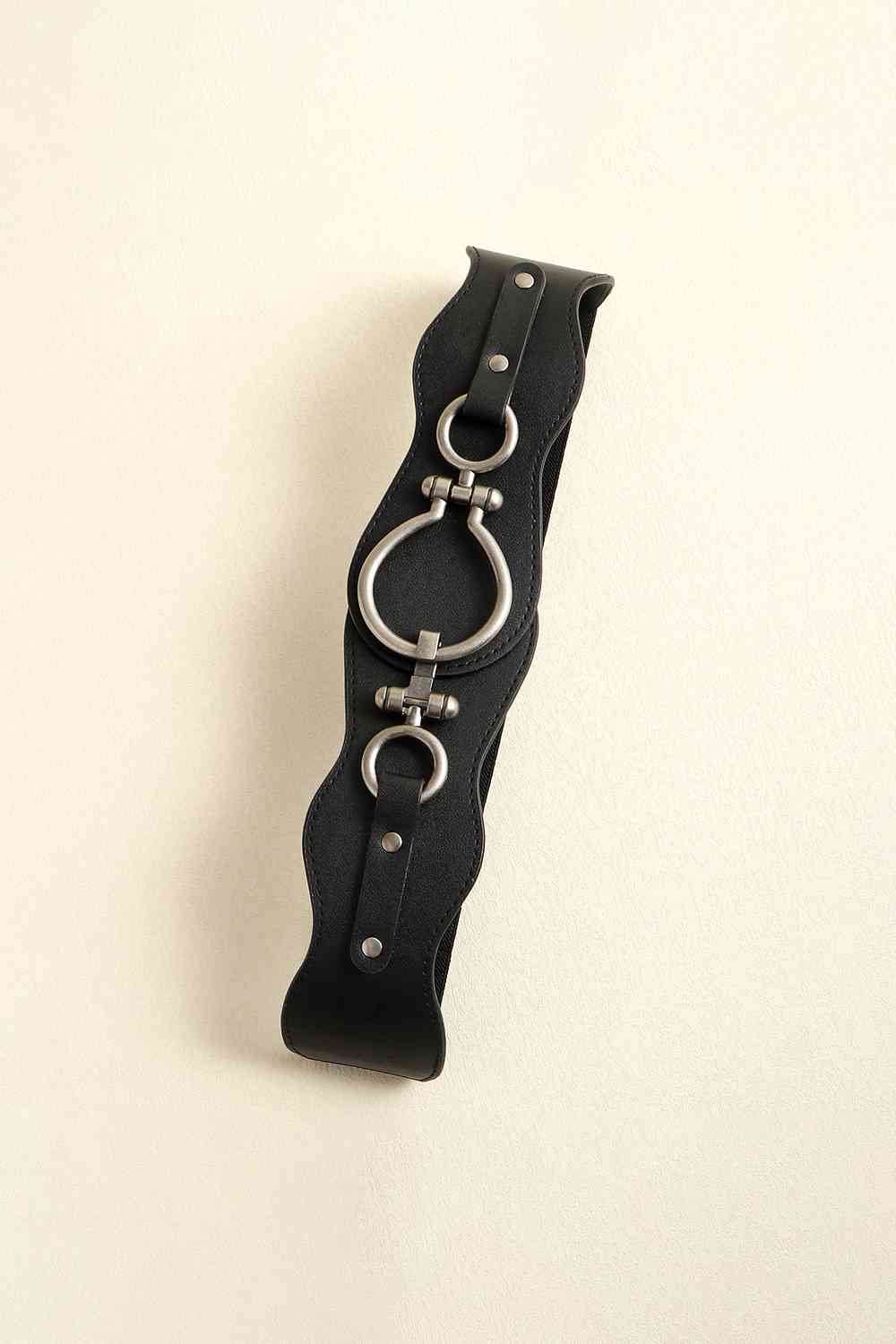 PU Leather Zinc Alloy Buckle Belt - Belt - FITGGINS