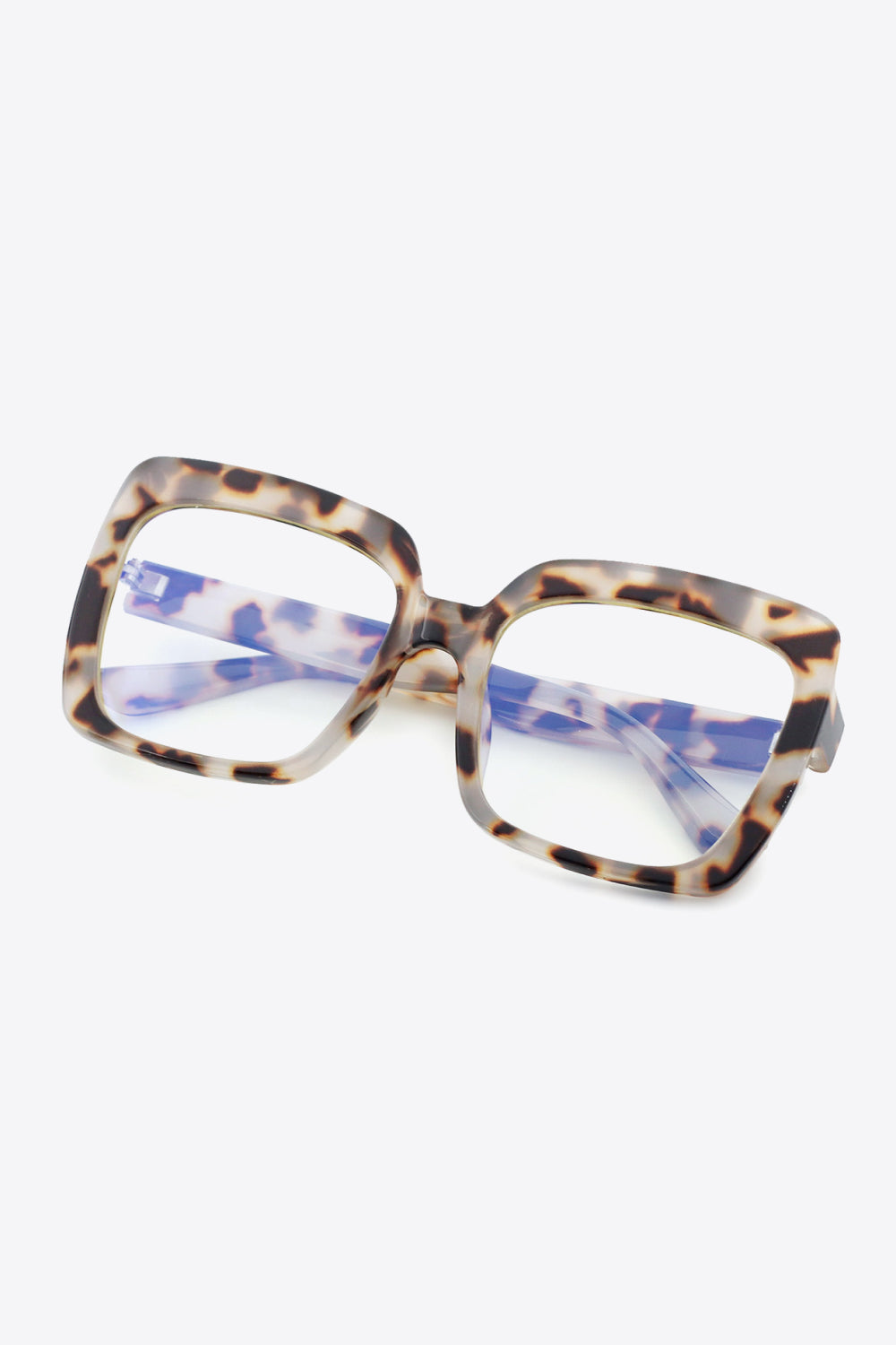 Tortoiseshell Full Rim Square Sunglasses - Sunglasses - FITGGINS