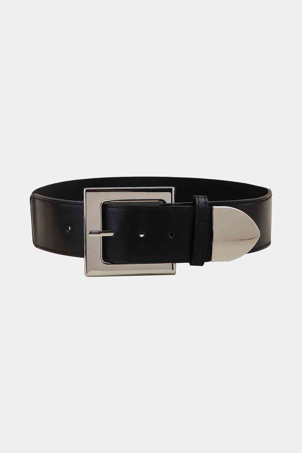 Zinc Alloy Buckle PU Leather Belt - Belt - FITGGINS