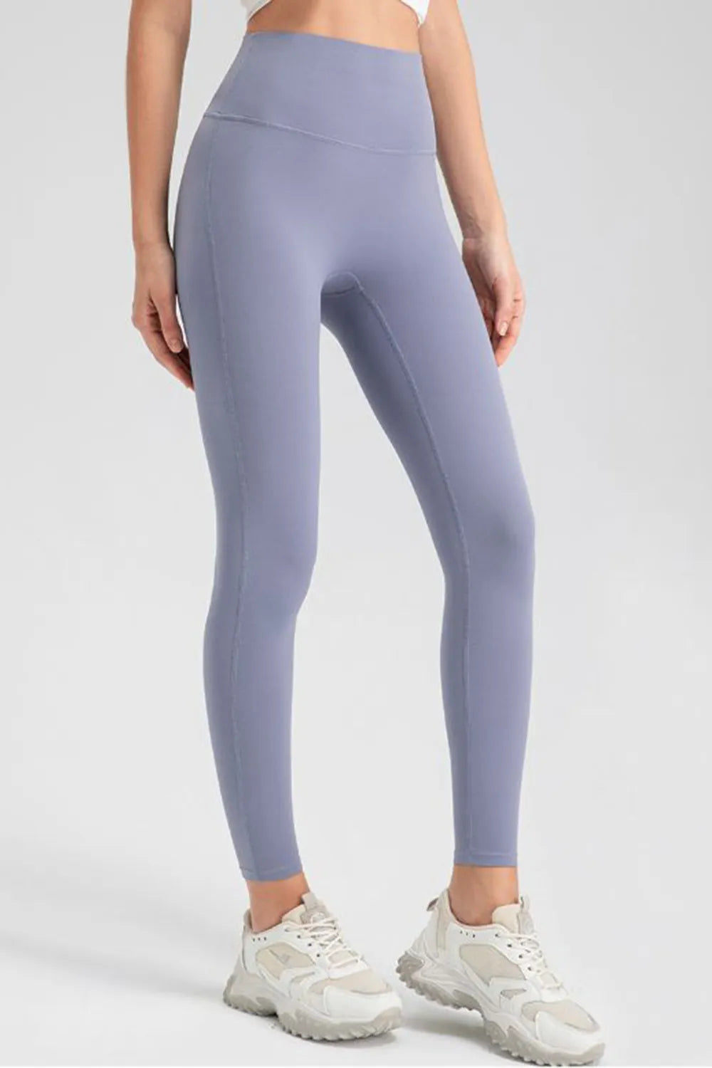 High Waist Skinny Active Pants Blue Purple Fitggins