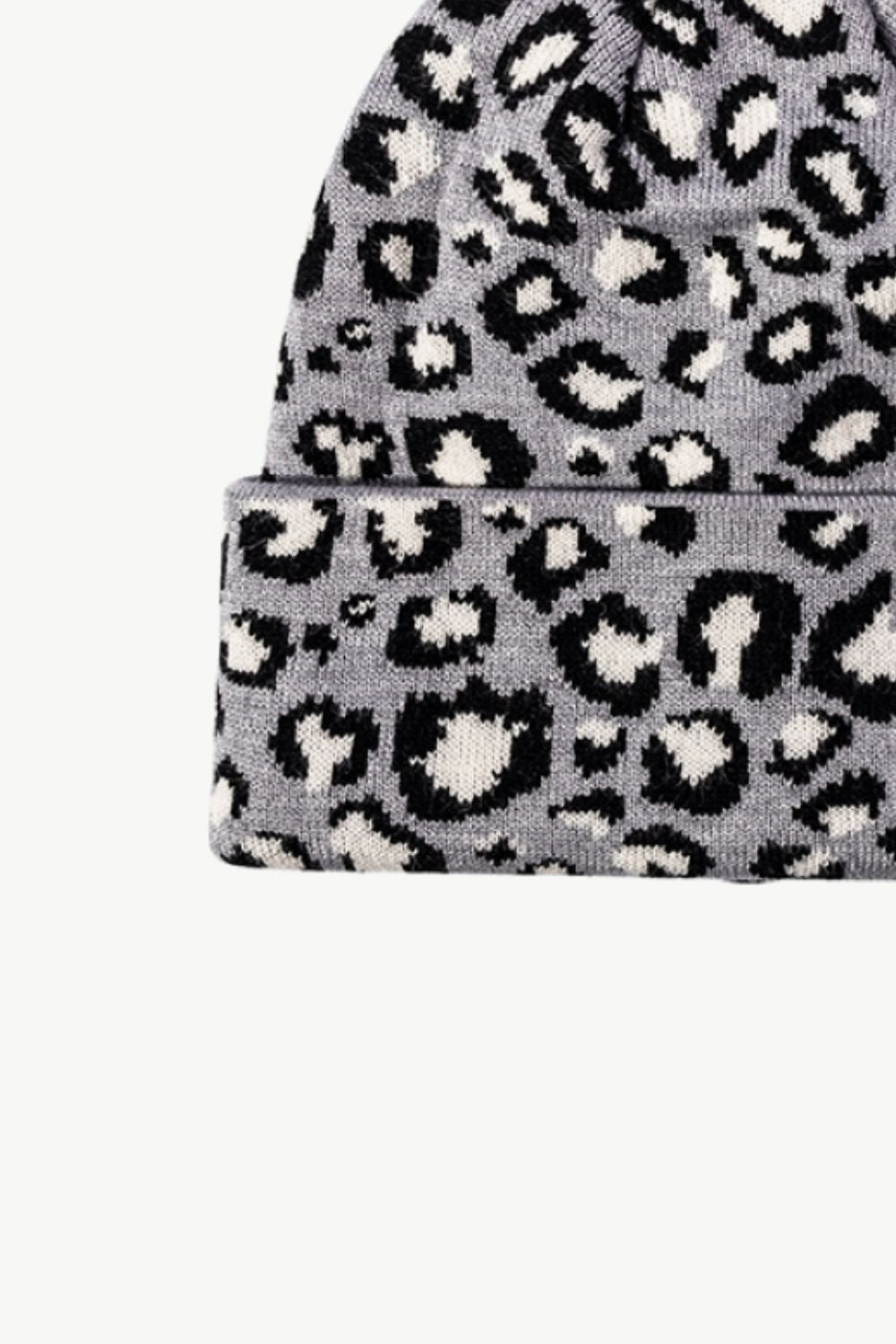 Leopard Pattern Cuffed Beanie - Hats - FITGGINS