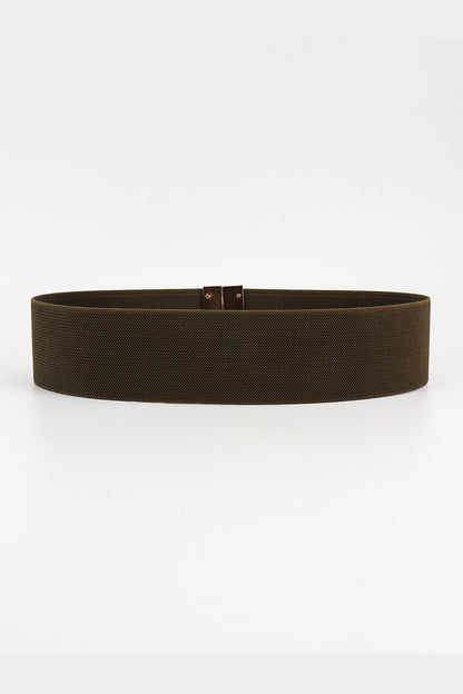 Alloy Buckle Elastic Belt - Belt - FITGGINS