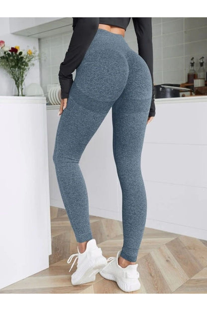 High Waist Active Leggings - Leggings - FITGGINS