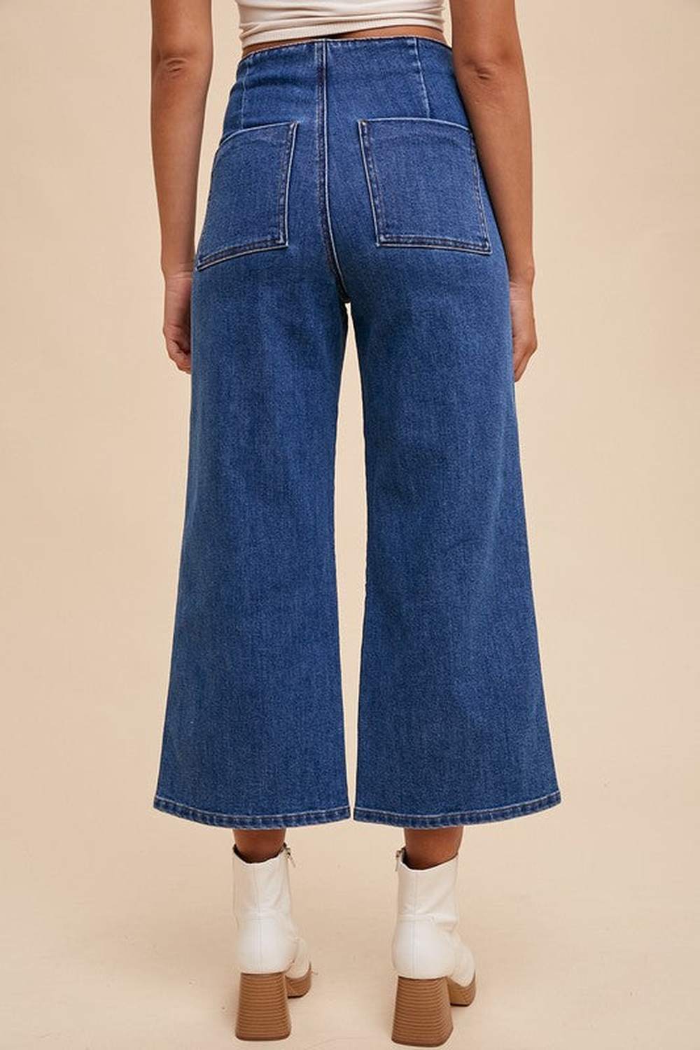 Annie Wear Button Fly High Waist Jeans - Jeans - FITGGINS