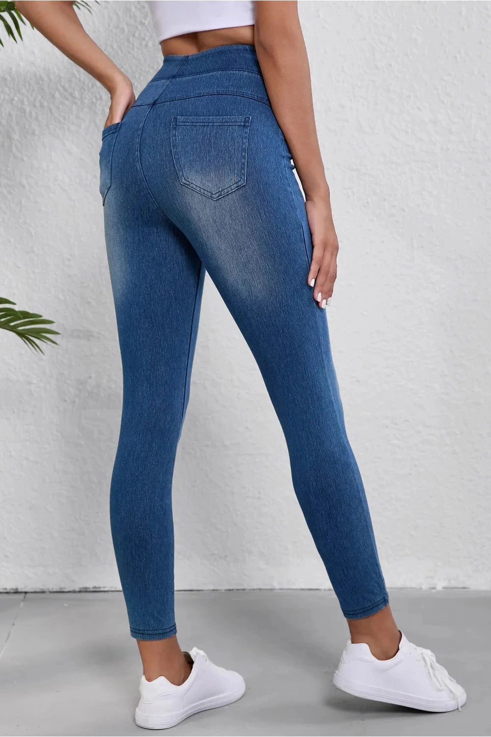 High Waist Skinny Jeans - Jeans - FITGGINS