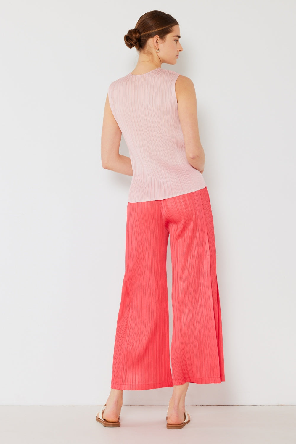 Marina West Swim Pleated Wide-Leg Pants with Side Pleat Detail - Pants - FITGGINS