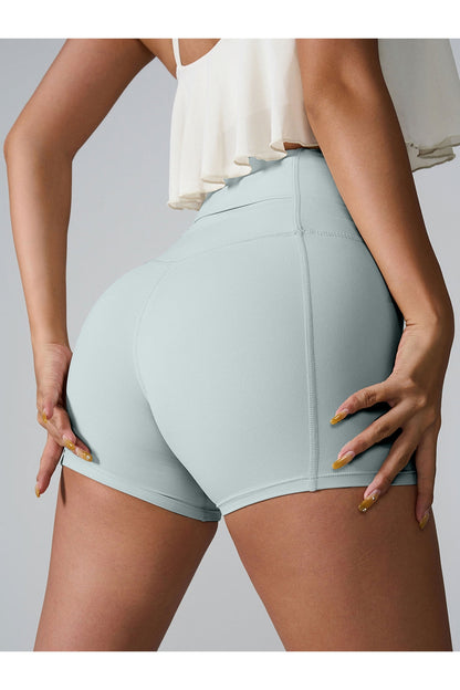 High Waist Active Shorts - Short Leggings - FITGGINS