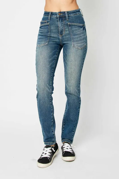 Judy Blue Full Size High Waist Skinny Jeans Fitggins