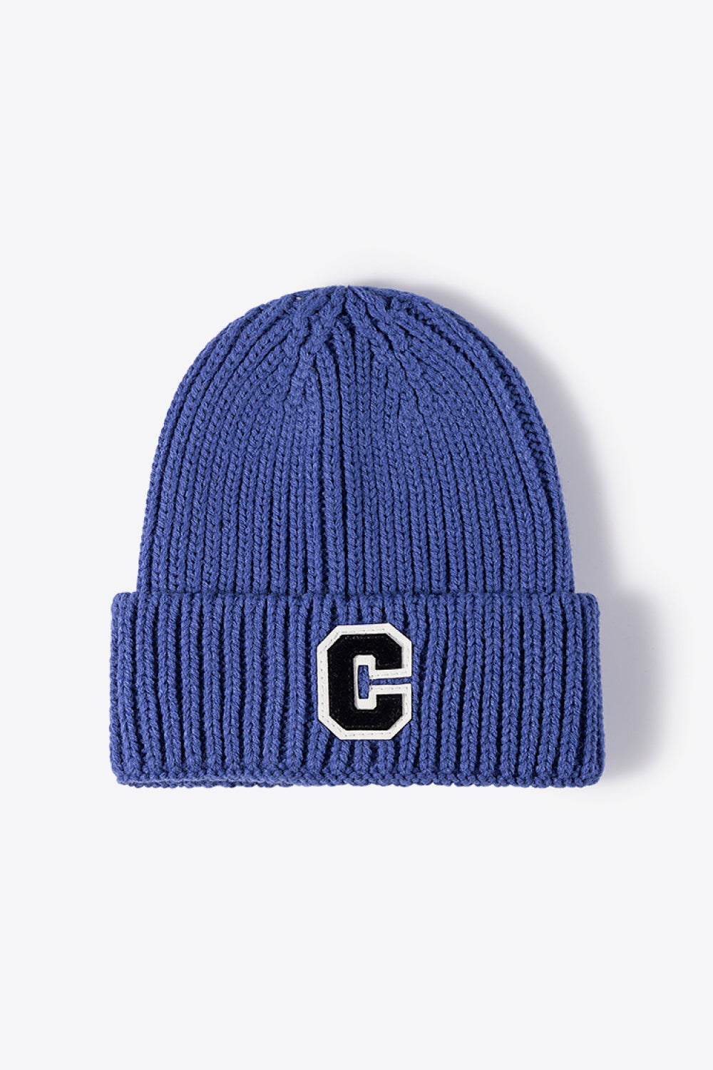 Letter C Patch Cuffed Beanie - Hats - FITGGINS