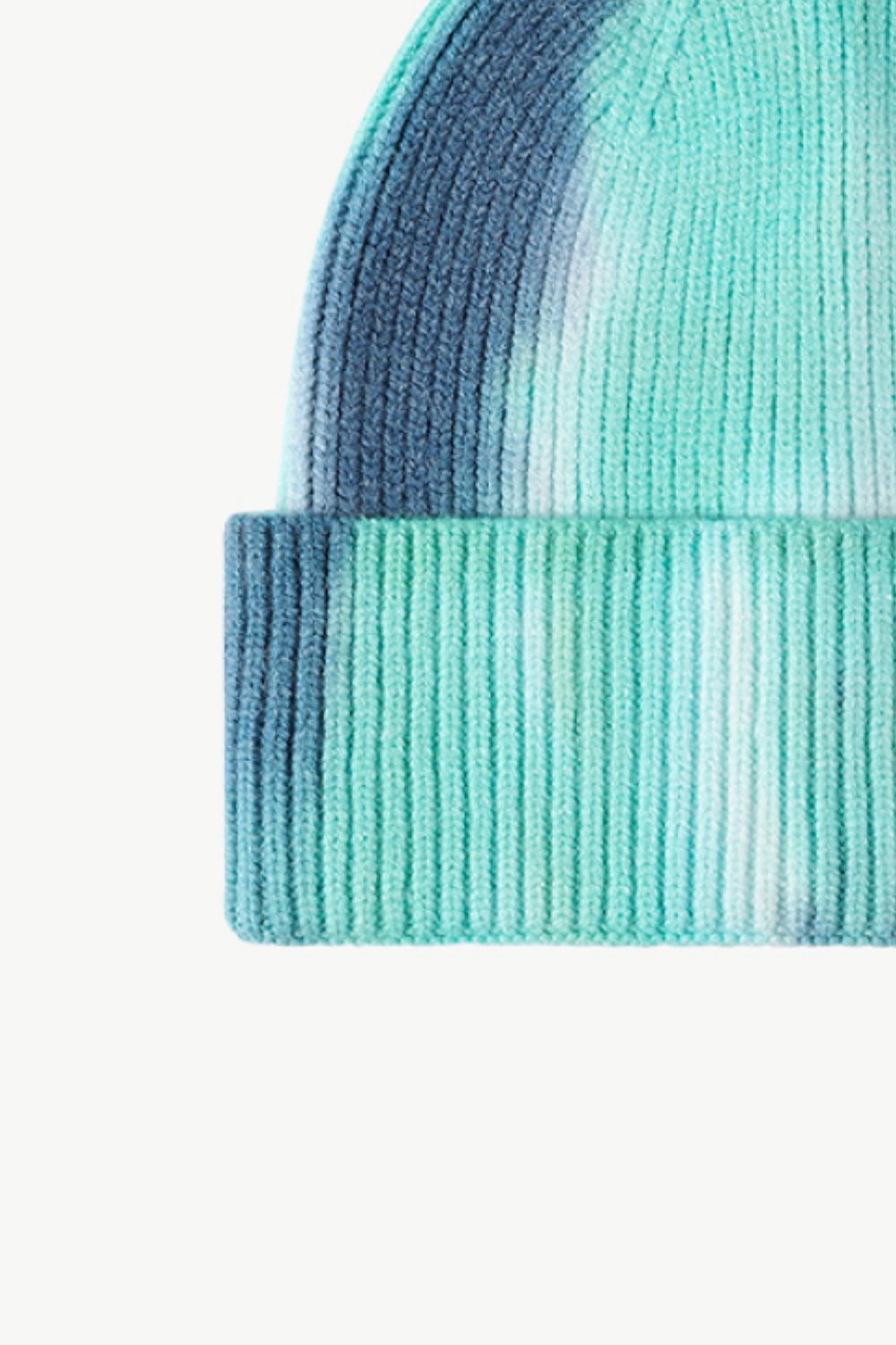 Tie-Dye Cuffed Knit Beanie - Hats - FITGGINS