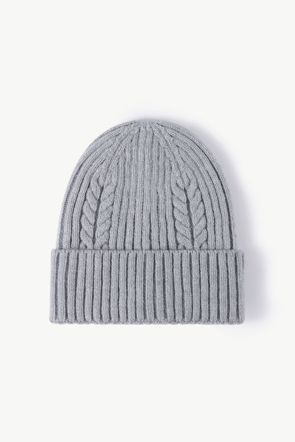 Cable-Knit Cuff Beanie - Hats - FITGGINS