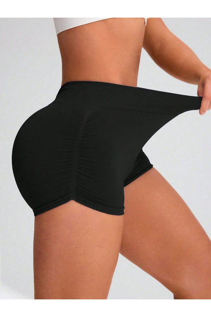 Elastic Waist Active Shorts - Short Leggings - FITGGINS