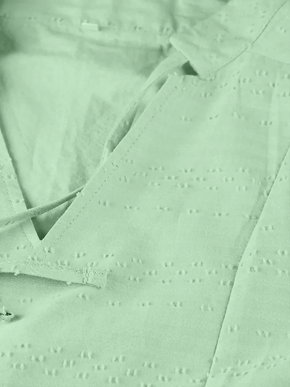 Full Size Tied Three-Quarter Sleeve Mini Dress Fitggins