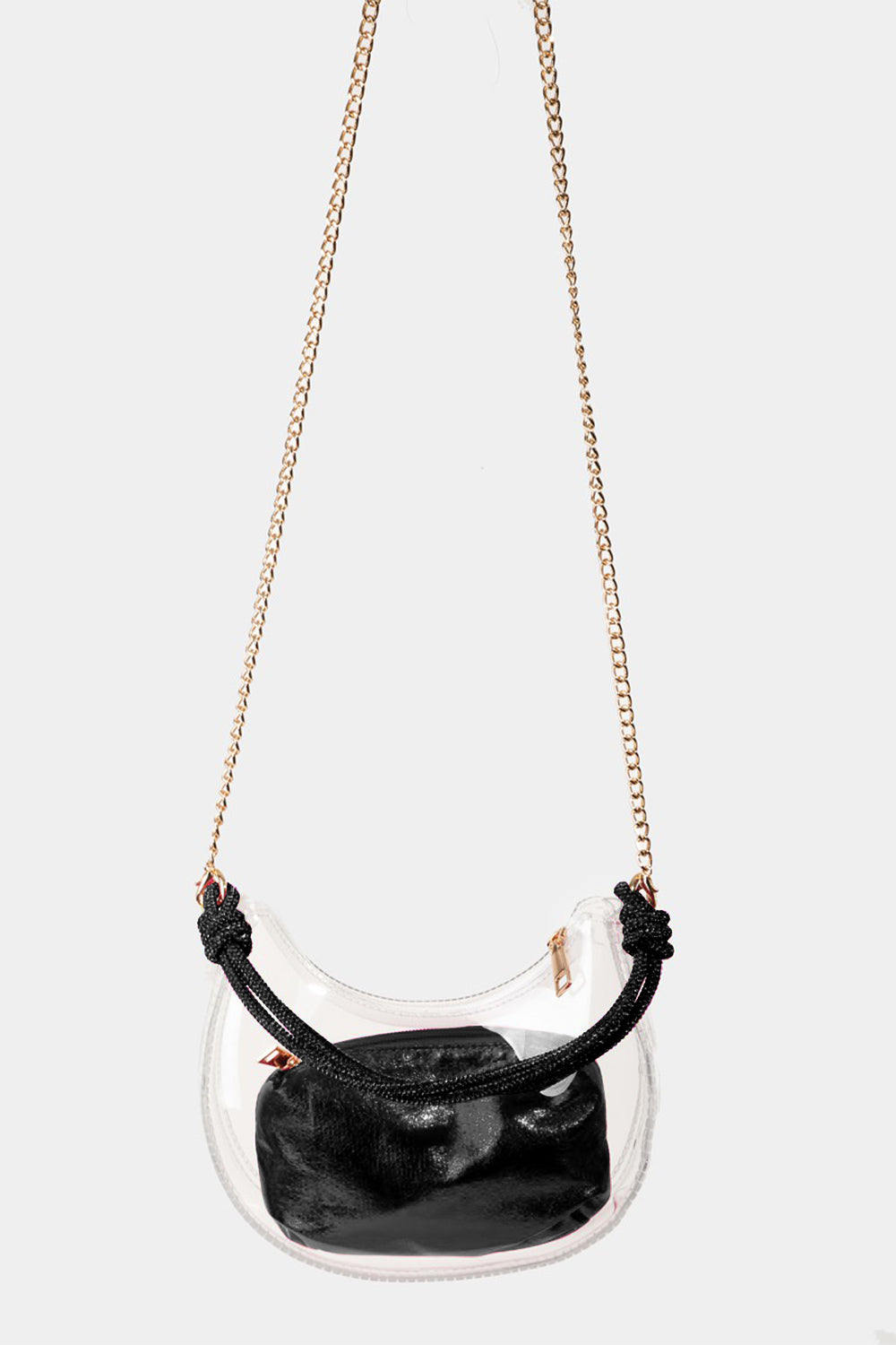 Fame Clear See Through Baguette Bag - Handbag - FITGGINS