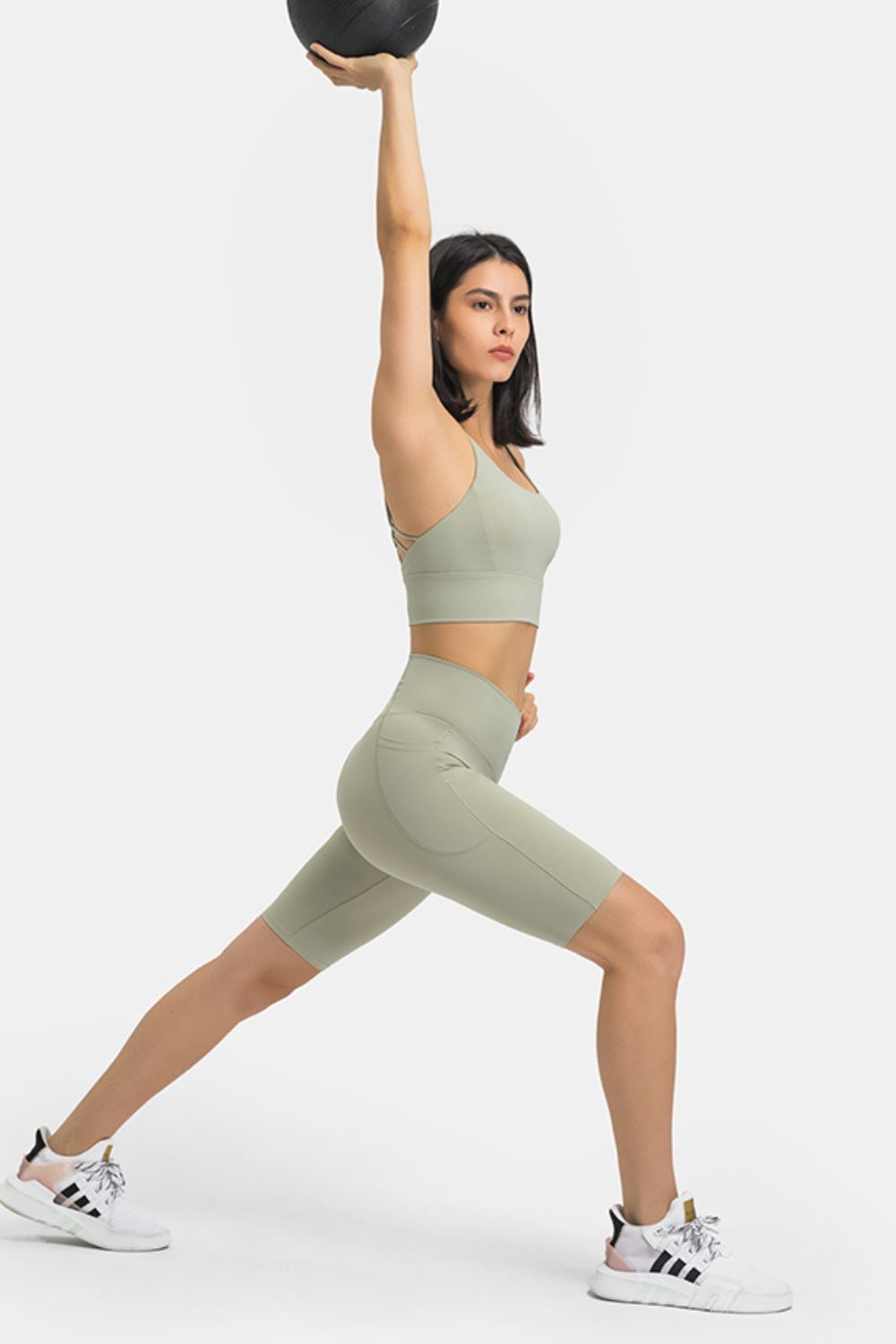 Millennia High Waist Biker Shorts with Pockets Fitggins