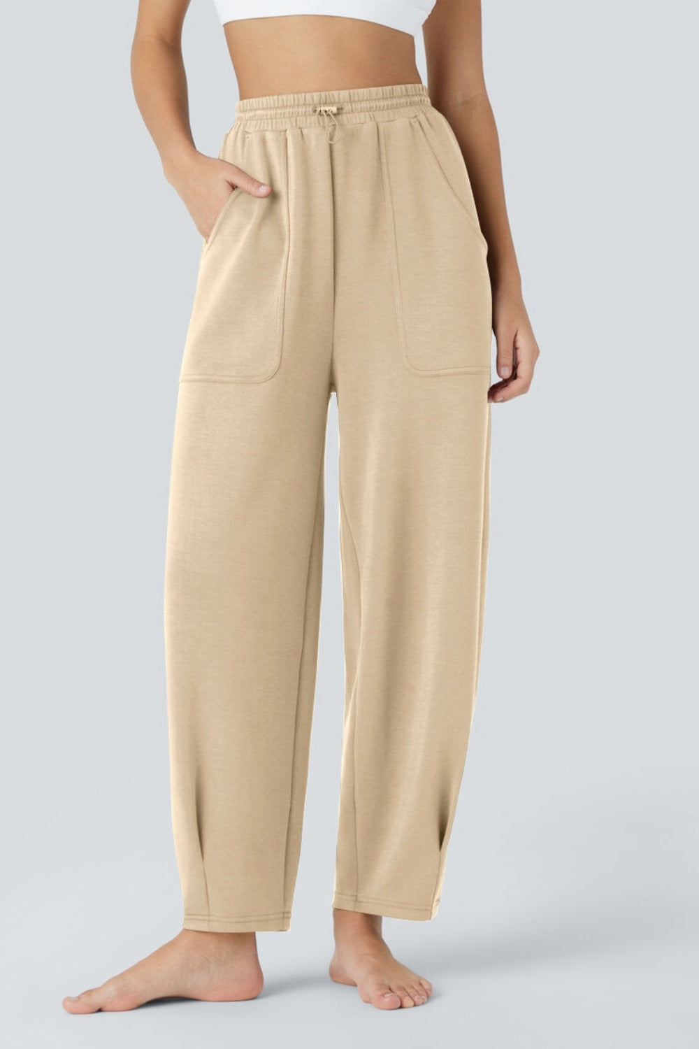 Lovelet Drawstring Pants with Pockets - Pants - FITGGINS