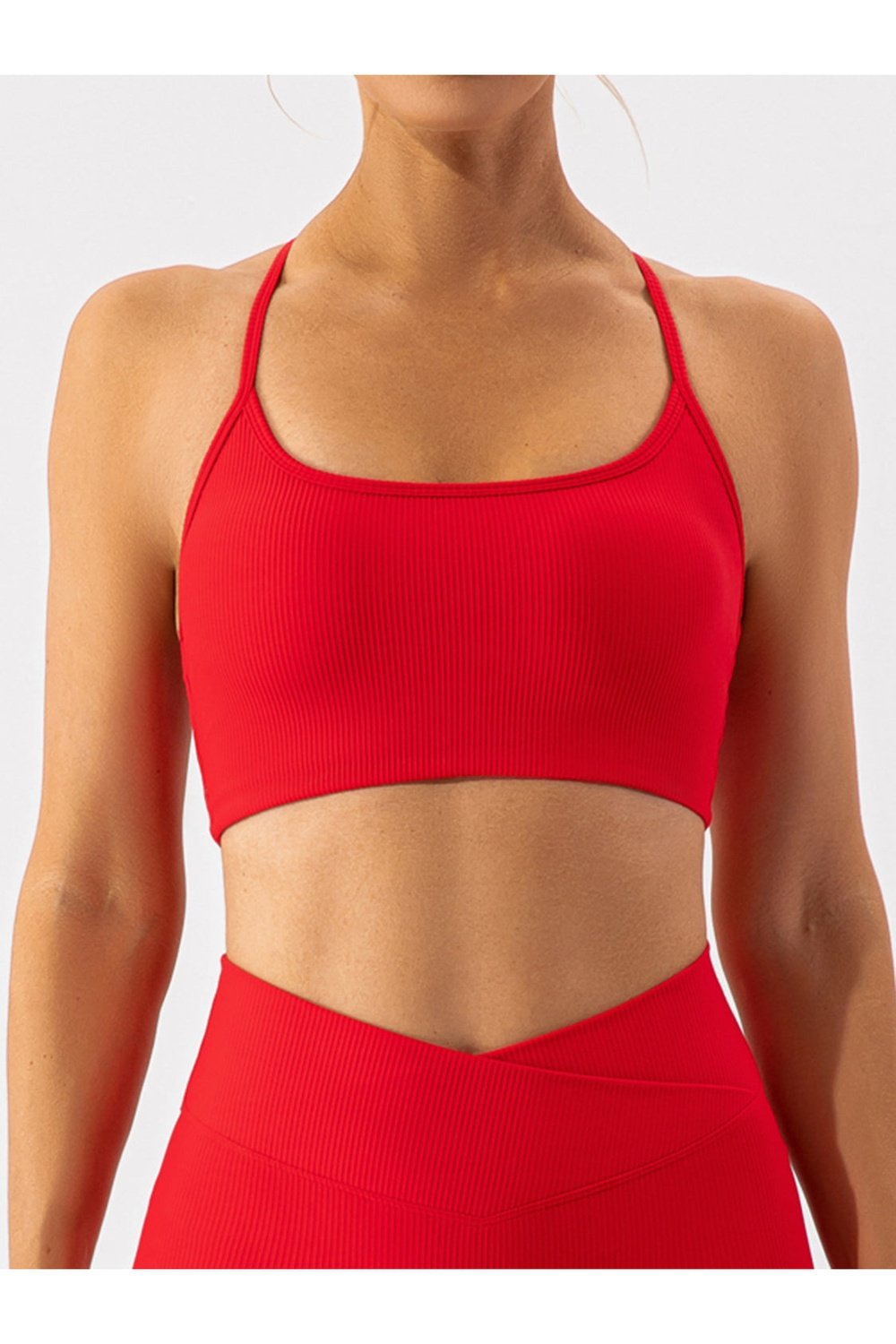 Spaghetti Strap Active Bra - Sports Bras - FITGGINS