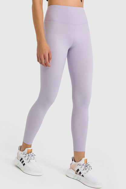 Millennia High Waist Ankle-Length Yoga Leggings Pink Purple Fitggins