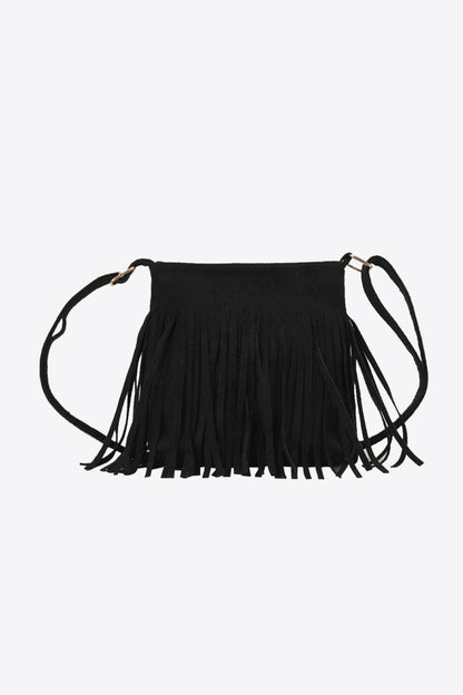 Adored PU Leather Crossbody Bag with Fringe - Handbag - FITGGINS