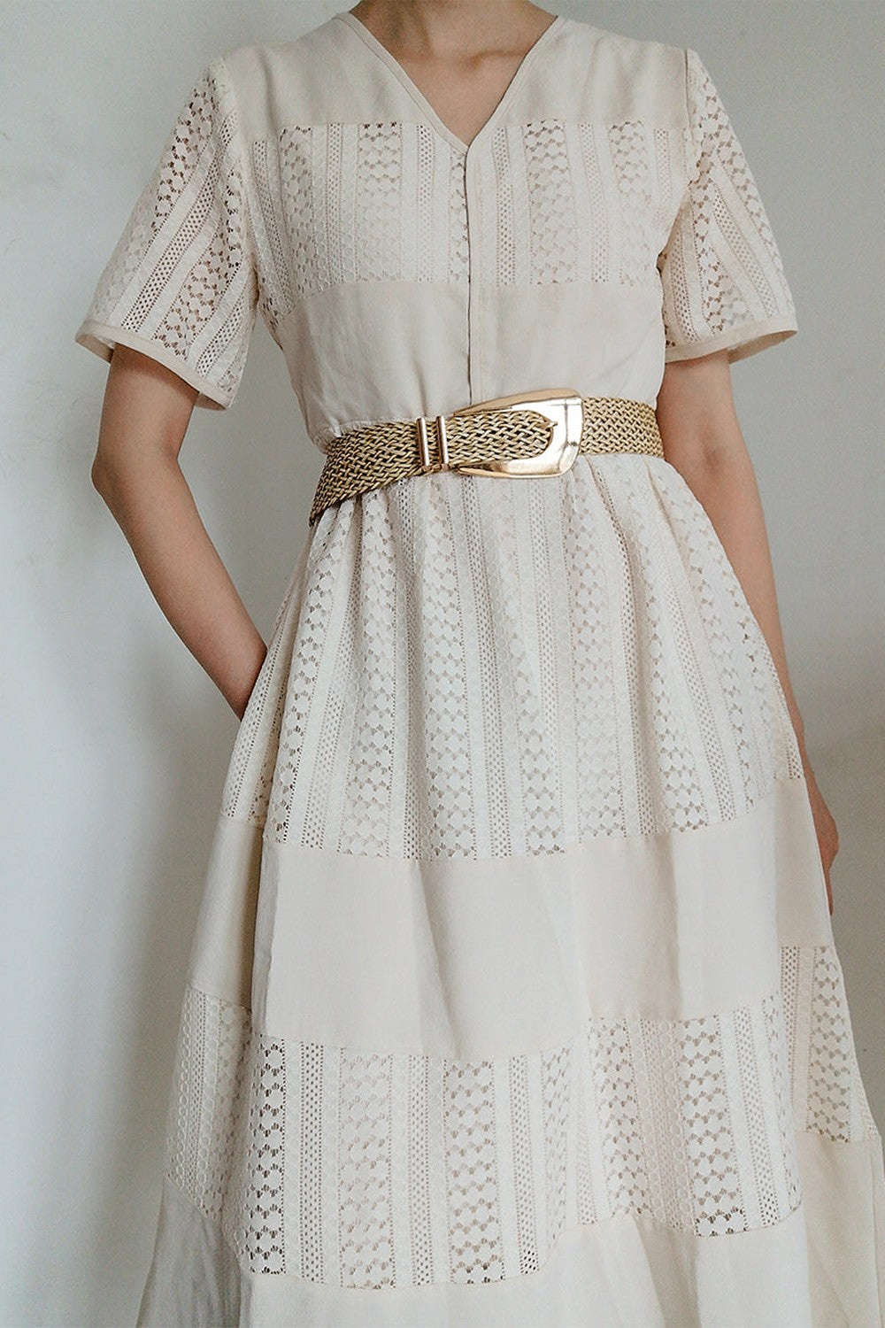 Irregular Buckle Braid Belt - Belt - FITGGINS