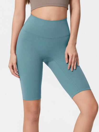 Millennia High Rise Wide Waistband Active Shorts Fitggins