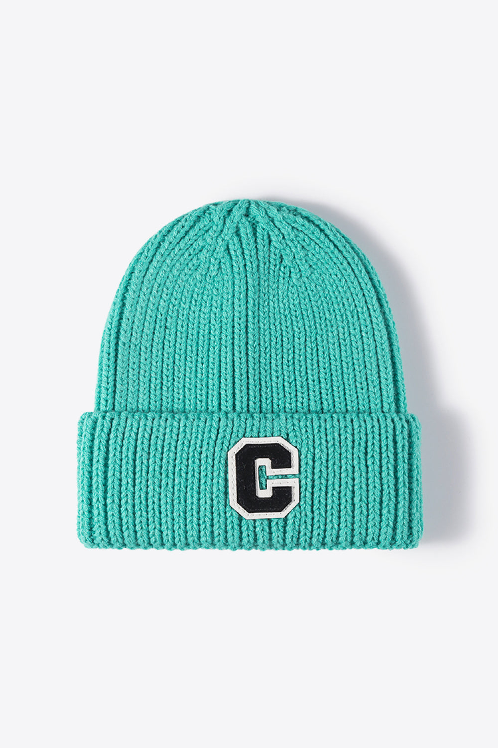 Letter C Patch Cuffed Beanie - Hats - FITGGINS