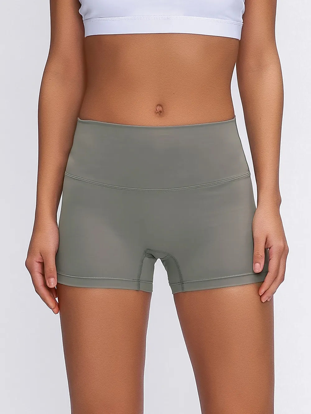 Millennia High Waist Active Shorts Dark Gray Fitggins