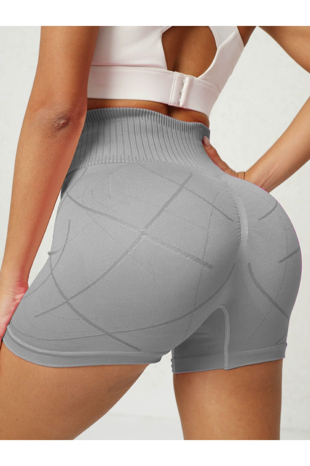 High Waist Active Shorts - Short Leggings - FITGGINS