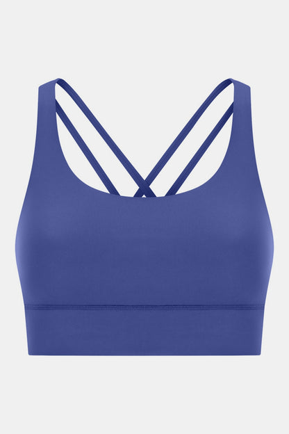 Millennia Crisscross Scoop Neck Active Tank - Crop Tops & Tank Tops - FITGGINS