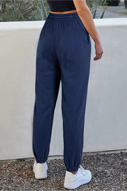 Drawstring Joggers with Pockets - Pants - FITGGINS