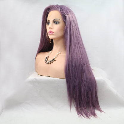 13*3" Lace Front Wigs Synthetic Long Straight 24" 130% Density - Hair - FITGGINS