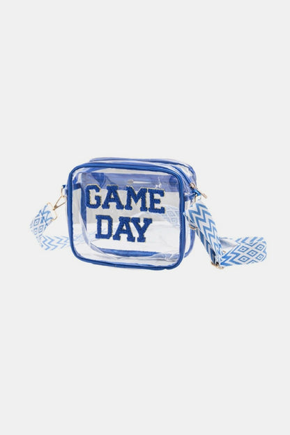 Zenana GAME DAY Stadium Approved Transparent Crossbody Bag - Handbag - FITGGINS