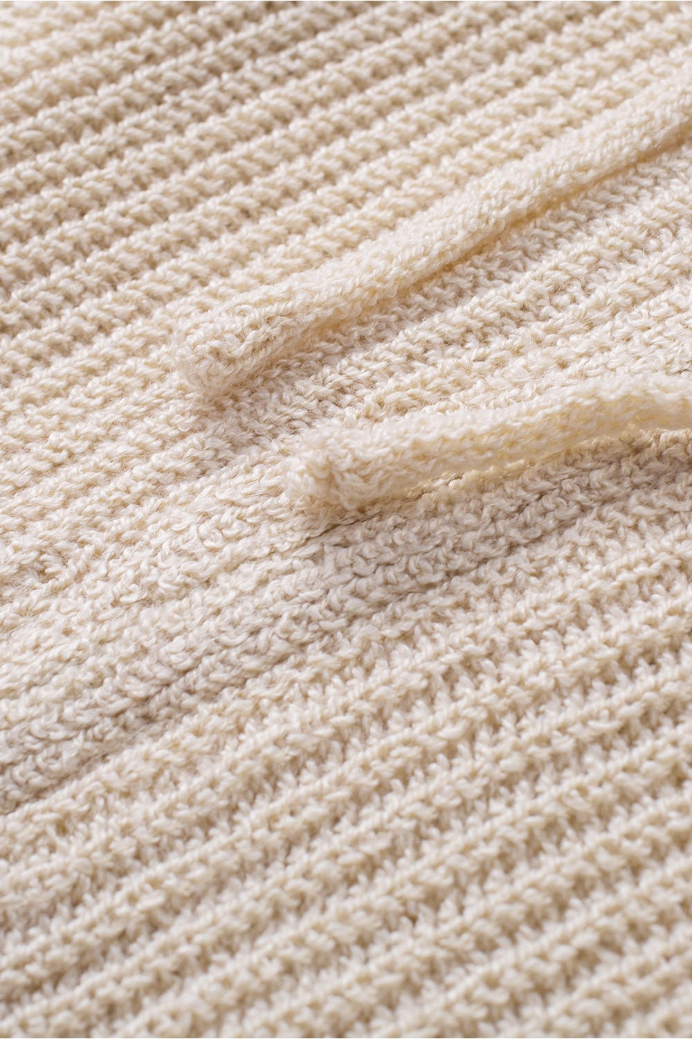 Distressed Zip Up Drawstring Hooded Cardigan Fitggins