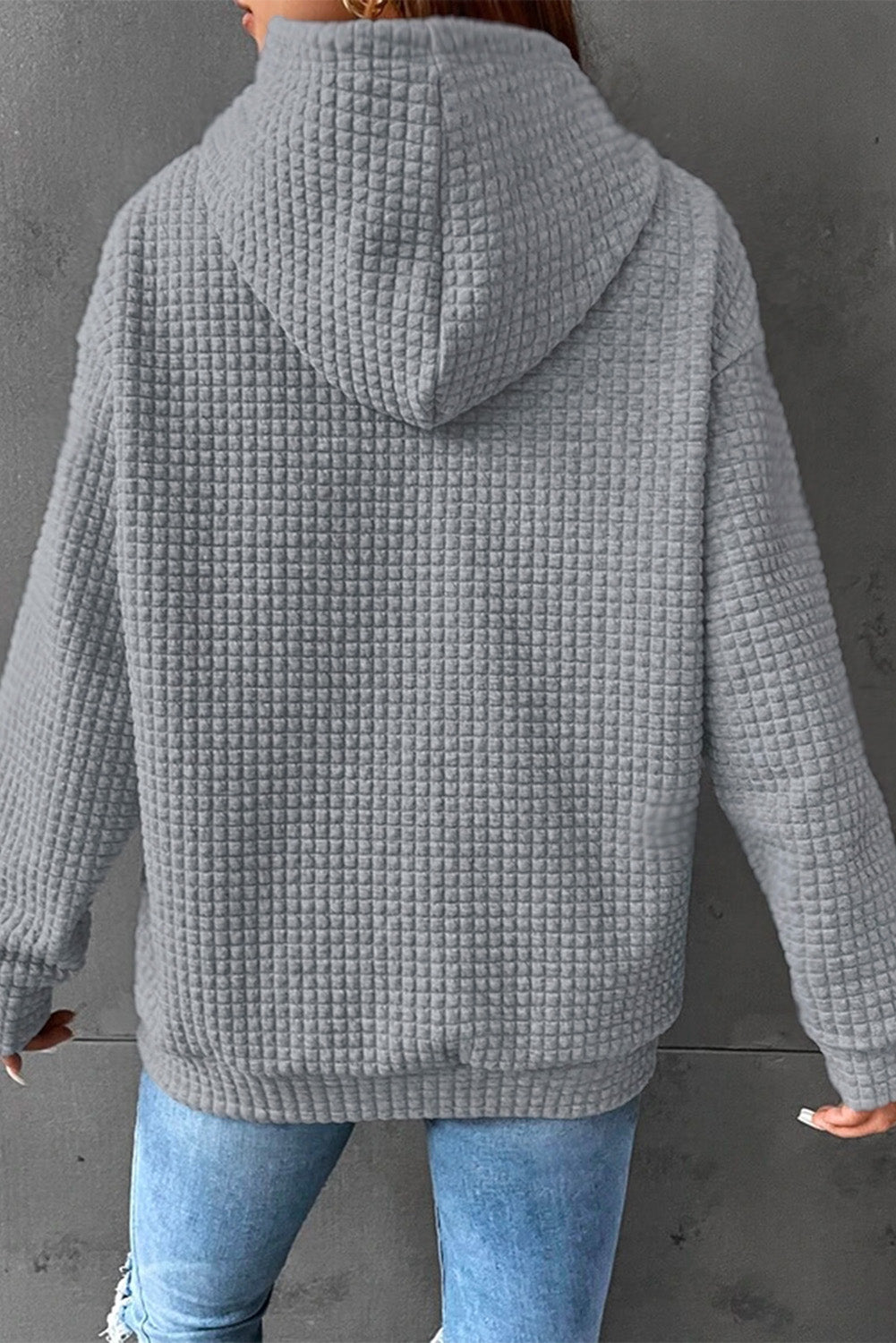 Dropped Shoulder Pocketed Hoodie Fitggins